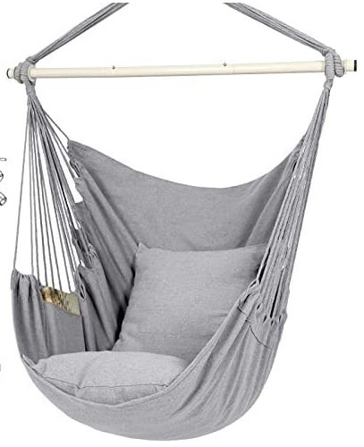 Y- STOP Hammock Chair, Max 500 Lbs, Grey - Lot 75