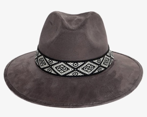 Suede Hat for Men & Women with Wide Brim, Sz M - Lot 101