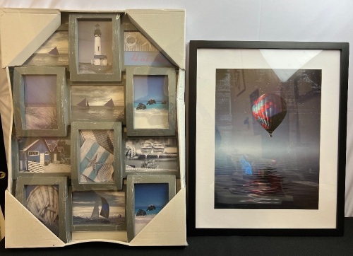 12 Photos Collage Picture Frame & 16x20 Picture Frame - Lot 105