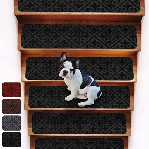 14pk Self Adhesive Carpet Stair Treads, 8"x30" - Lot 113