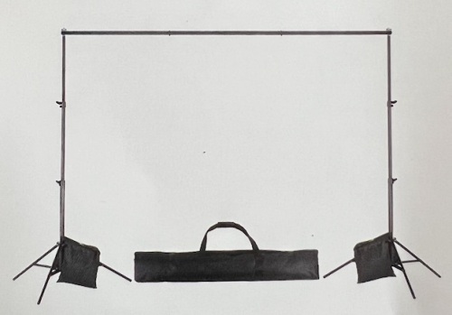 Backdrop Support Stand with clips and weight bags - Lot 122