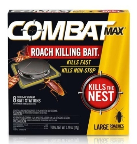 Case of 12 - 8 Pack Combat Max Large Roach Killing Bait Stations - Lot 133