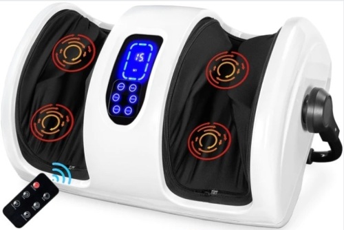 Reflexology Shiatsu Foot Massager w/ High-Intensity Rollers, Remote Control - Lot 138