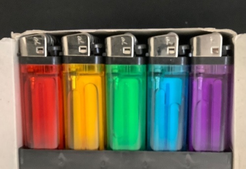Rebel 50pk Flint Wheel Butane Lighters - Lot 144