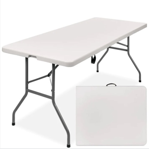 6ft Portable Folding Plastic Dining Table w/ Handle, Lock - Lot 224