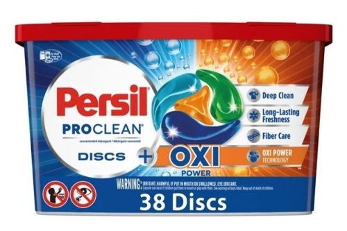 Case of 4 Persil ProClean Oxi Discs Laundry Detergent Pacs, 38 Count - Lot 246