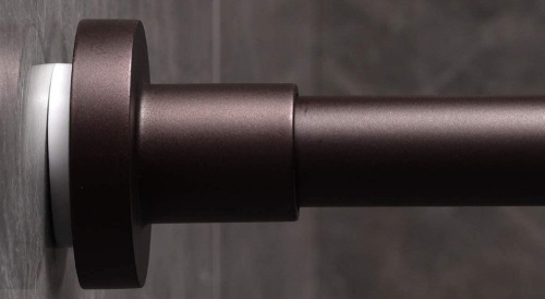 Briofox Tension Shower Curtain Rod, Matte Bronze - Lot 285