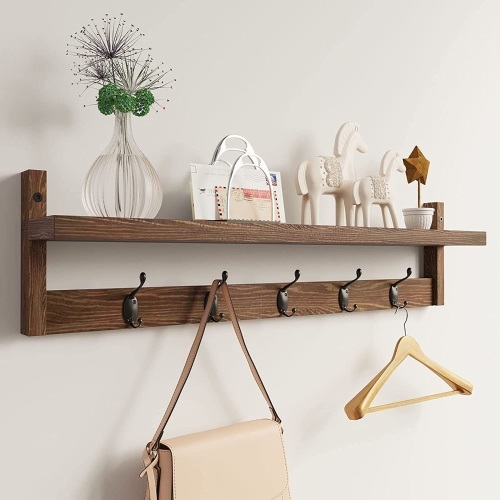 AMBIRD Wall Hooks with Shelf 28.9 Inch - Lot 286
