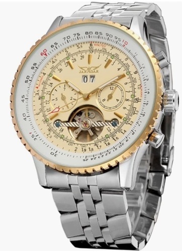 FORSINING Men's Self Winding Waterproof Automatic Stainless Steel Calendar Wrist Watch - Lot 18