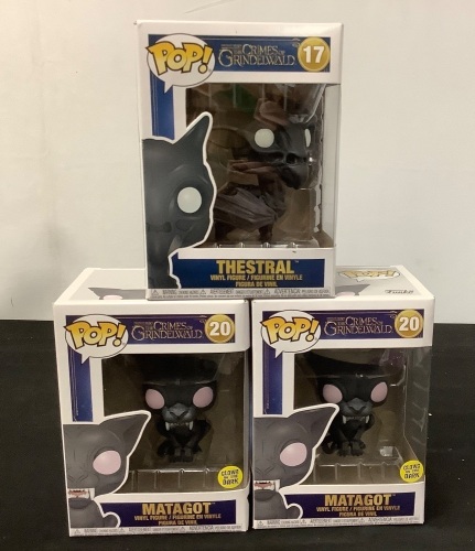 Lot of (3) The Crimes of Grindelwald POP Funko Figures - Lot 133