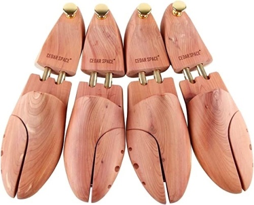 Cedar Space Cedar Shoe Trees for Men, 4-Pack, Sz 9 - Lot 205