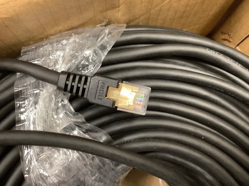 Cat 7 SFTP Outdoor Cable, Waterproof UV proof 10gbps 600mhz, 400ft - Lot 258