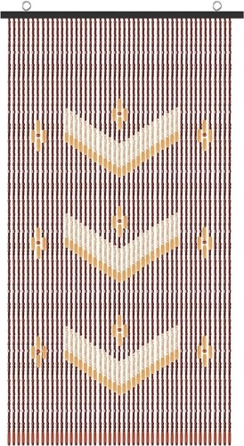 ANMINY Natural Wood Bamboo Hanging Beaded Curtain, 35" by 75"  - Lot 370