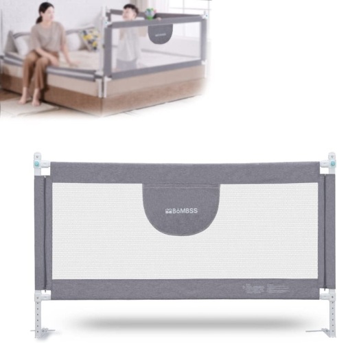 Bed Guard Rail for Babies/Toddlers, 58" L, for Beds Above 60" In Length - Lot 444