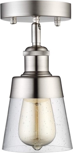 Modern Glass Flush Mount Light Fixture - Lot 521