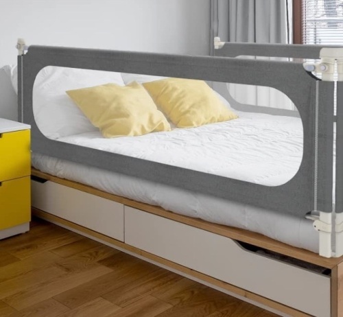 Bed Rail for Toddlers, Extra Tall 32 Levels of Height Adjustment, 70.87"W - Lot 540