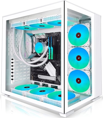 KEDIERS ATX Tower Tempered Glass Gaming Computer Case - Lot 467