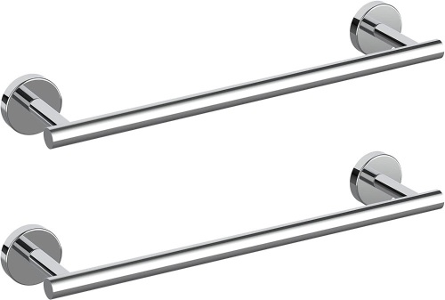 Cilee 2 pk Polished Chrome Bathroom Towel Bars, 24 Inch - Lot 386