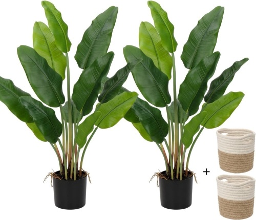 Set of 2 Artificial Plants 30" - Lot 555