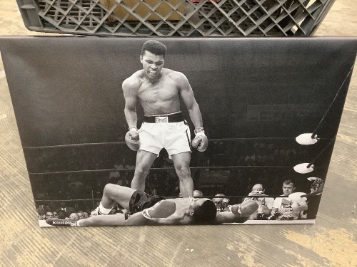 Sonny Liston vs Muhammad Ali Canvas Wall Art Print, 20x30 - Lot 271