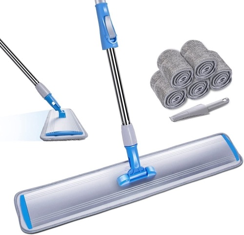 Masthome Commercial Wet Mop 24'' with 5 Mop Pads and 1 Cleaning Scraper - Lot 557