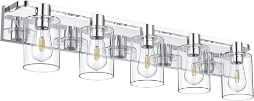 Deyidn 5 Lights Bathroom Vanity Light Fixture, No Light Shades - Lot 450