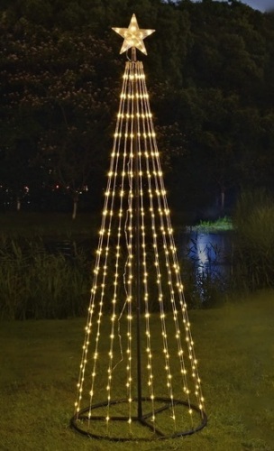 7 ft Lighted Outdoor Christmas Tree - Lot 457