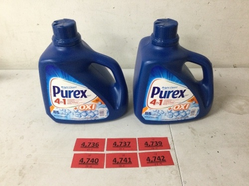 Set of 2 Purex 4in1 +Oxi Detergent - Lot 4739