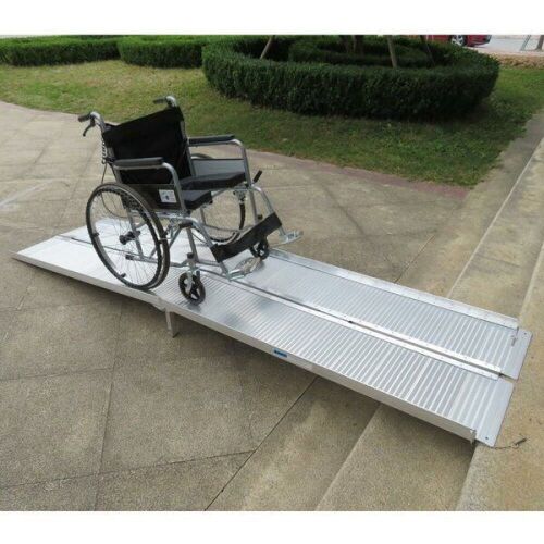 1.97 in. Portable Aluminum Wheelchair Ramp - Lot 154