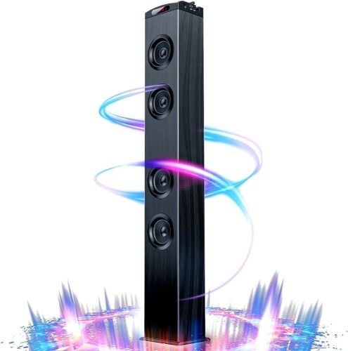 VENLOIC Floor Standing Bluetooth Tower Speaker with Bass  - Lot 269