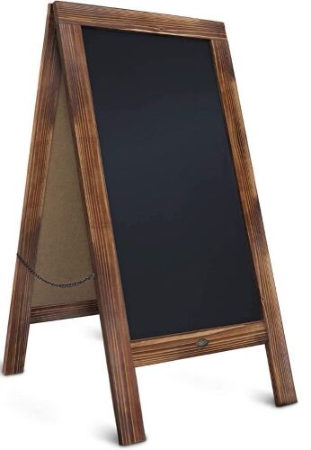 Rustic Magnetic A-Frame Chalkboard Sign - Lot 317