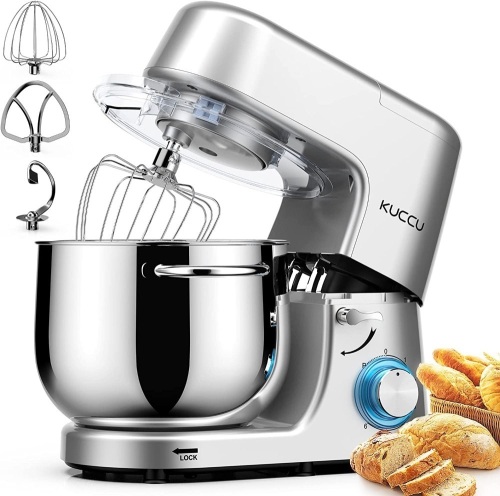 KUCCU Stand Mixer, 8.5 Qt 660W, 6-Speed Tilt-Head - Lot 326