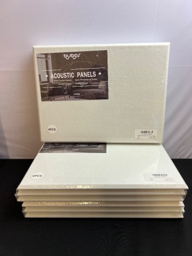 Lot of (3) Packs BUBOS Acoustic Panels,16''x12'' - Lot 17