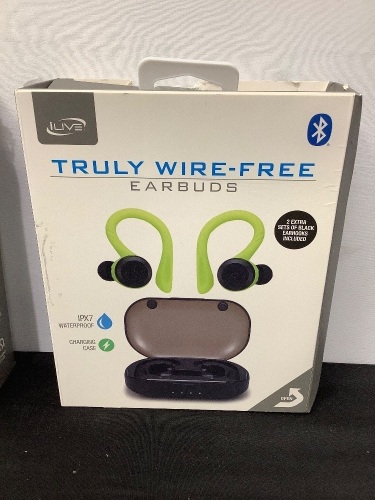 Lot of (4) iLive Bluetooth True Wireless Headphones with Charging Case - Lot 142