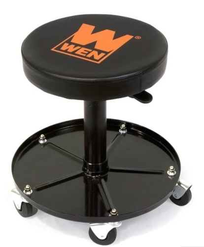 WEN 73012T 300-Pound Capacity Pneumatic Rolling Mechanic Stool - Lot 242