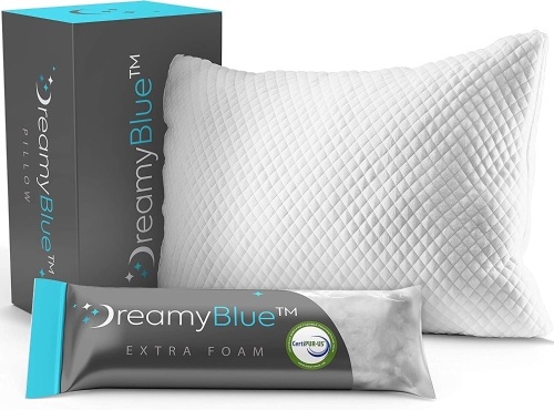 DreamyBlue Premium Pillow - Shredded Memory Foam Fill - Lot 400