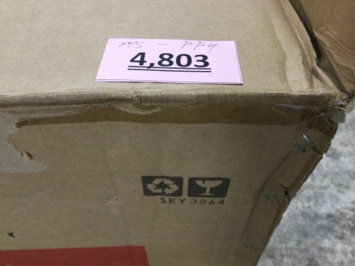 Set of 2 Red BCP Barstools - Lot 4803