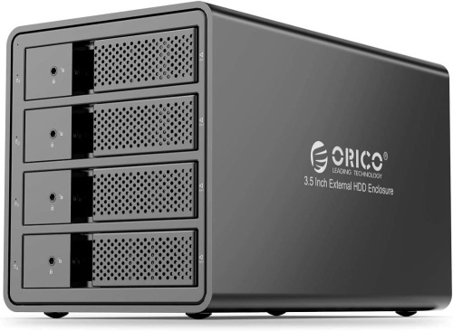 ORICO 4 Bay External Hard Drive Enclosure USB 3.0 to SATA 3.5 inch Support 64TB - Lot 4824
