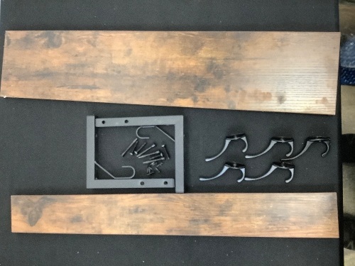 Rustic Coat Hook Shelf - Lot 39