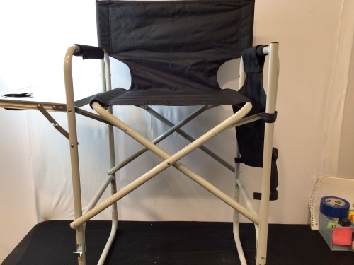 Folding Director's Chair w/ Side Table, Carry Bag - Lot 153