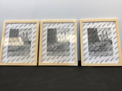 Set of 3 11x14 Picture Frames - Lot 180