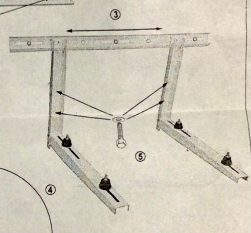 Fold Down Wall Mounted Crossbar w/ Arms - Lot 185