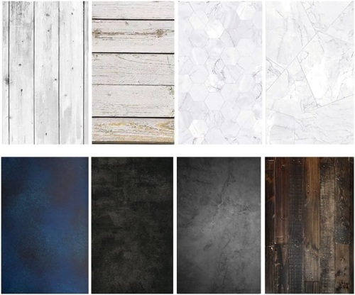 22x34" Double Sided Photo Background Rolls for Product Prop Pictures, 8 Patterns - Lot 313