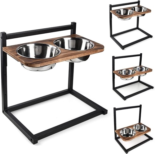 Adjustable Raised Pet Bowl Feeder Stand - Lot 316