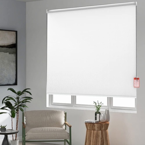White Roller Shade, 28x72, White - Lot 363