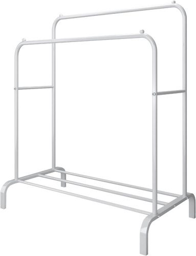 Double Decker Garment Rack - May Be Missing Pieces - Lot 244
