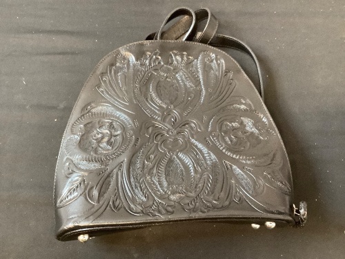 Small Leather Backpack Handbag - Lot 194