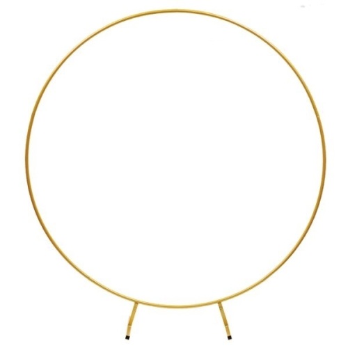 Gold Circle Wedding Arch - Lot 232