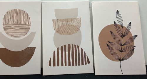 Set of (3) Canvas Art Prints - Lot 326
