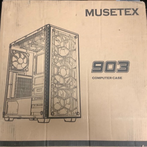 MUSETEX 903 ATX Mid-Tower Computer Case, Appears New, Sold As-is - Lot 81